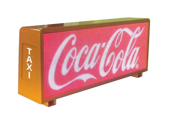 Pantalla de cabina de automóviles de señalización LED Displays de bajo costo, vívido de los taxis de techo LED Displays