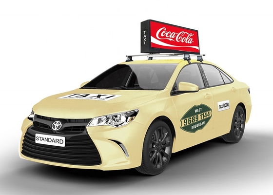 Pantalla de cabina de automóviles de señalización LED Displays de bajo costo, vívido de los taxis de techo LED Displays