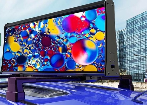 Pantalla de cabina de automóviles de señalización LED Displays de bajo costo, vívido de los taxis de techo LED Displays