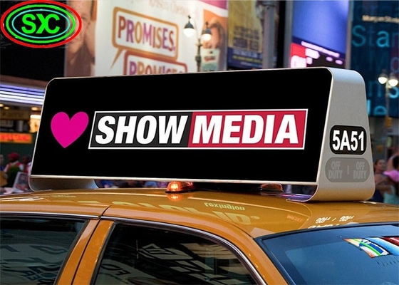 Display LED en el techo del taxi, a prueba de agua, WIFI a todo color, GPS, Billboard P5