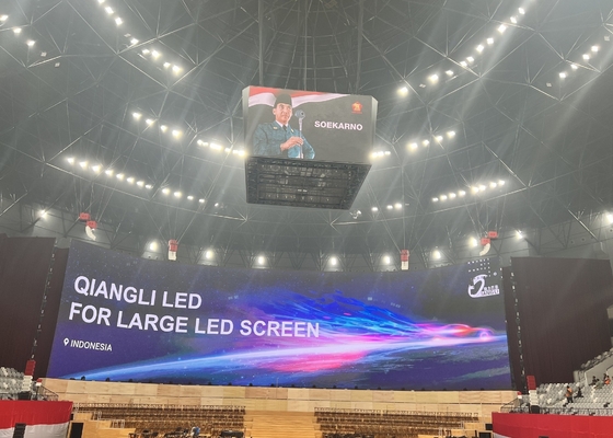 Alquiler al aire libre/Aluminio fundido en pie P5 Modulo de pantalla LED 1/16 Escaneo 640*640mm gabinete Inodoro Gran evento