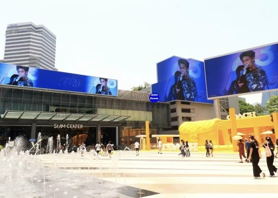 Alquiler de HD Flexible Flicker Free P10 LED Display Box 1/4 Modo de escaneo IP67
