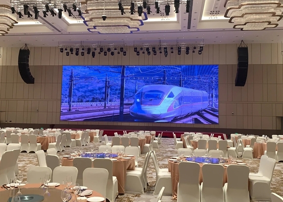 Alquiler de P6 SMD Display LED RGB fijo Pantalla publicitaria impermeable HD Voltado de trabajo DC5V