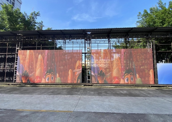 Cabinet de aluminio de fundición a presión LED de color completo ultra delgado para publicidad al aire libre