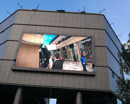 publicidad de pantallas fija del indicador digital de la instalación de P5 960x960m m del magnesio del gabinete IP65 de la nación de la lámpara al aire libre de la estrella