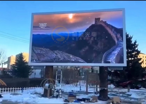 Display LED de alta definición a todo color de aluminio y hierro