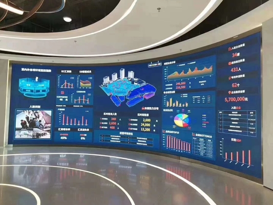 Pantalla de LED P4.81 Pantalla curva, adecuada para fines de alquiler, de alta calidad