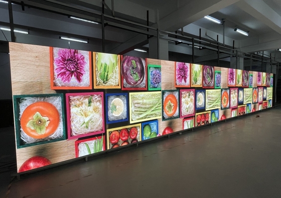 Alta tasa de transmisión estática exterior de color completo LED Display 1000x1000mm gabinete