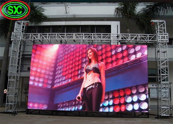 Alta luminosidad Ángulo de visión amplio Pared LED exterior a todo color con encapsulación SMD2121 y tamaño de pantalla personalizado