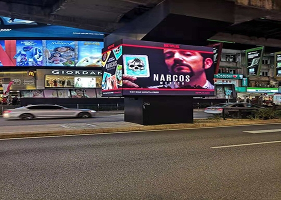 P10 de alta densidad de píxeles, a prueba de agua, para exteriores, de color completo, para publicidad, pantalla LED de alquiler