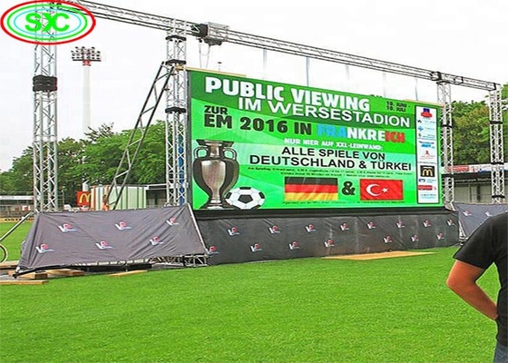 Display LED de color exterior de alto brillo con diseño de ahorro de energía en modo de conducción de 1/16 S y tamaño de módulo de 250*250 mm