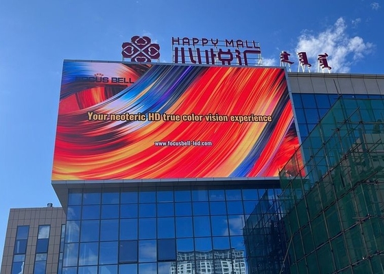 Publicidad exterior pantalla LED a todo color P8 fija impermeable IP65 1/16 modo de escaneo