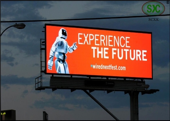 Publicidad al aire libre Pancarta LED de definición impermeable con tamaño de pantalla personalizado y protección IP67