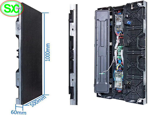 Pantalla de visualización de alquiler a todo color interior de P4.81 LED 500x1000m m para los acontecimientos