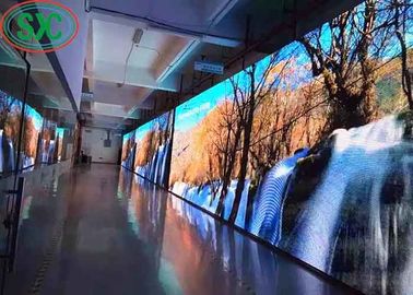 SMD 3528 P6 Large RGB LED Die-Casting Aluminium Screen IP65 Long Life Pared de televisión LED para interiores