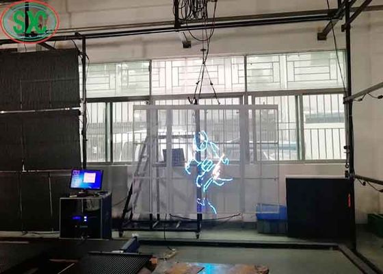 Pantalla LED transparente de alta resolución a todo color COB a prueba de agua SMD1921 3 años de garantía