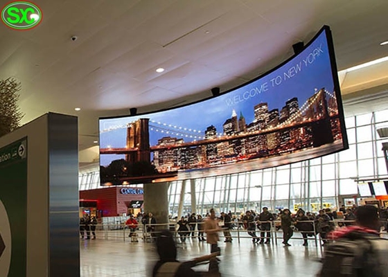 Pantalla de publicidad fija P10 pantalla LED de cortina de color completo IP65