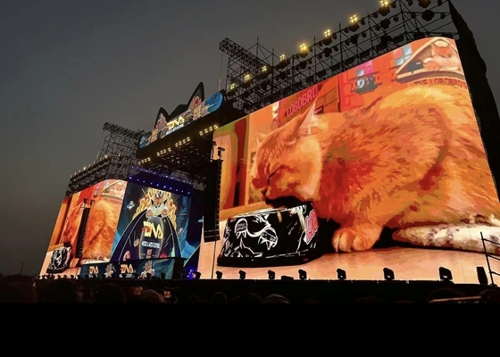 Grandes lugares Gran ángulo de la pantalla del estadio LED pantalla P10 IP65 Inodoro HD caja de hierro