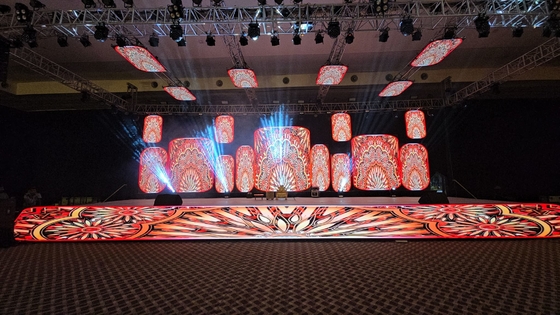 Eventos de alquiler Indoor P3.91 pantalla de pantalla LED delante servicio escenario de fondo pared de vídeo para interiores o exteriores, 3840hz refrescar, 500x500 gabinete
