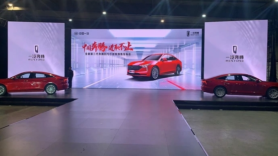 P3.91 Tabla de visualización de video Led, Panel de LED interior Pared de 500x500mm pared de led de la estrella de la nación, tasa de actualización de 3840hz, gabinete de 500x500, tarjetas Novastar