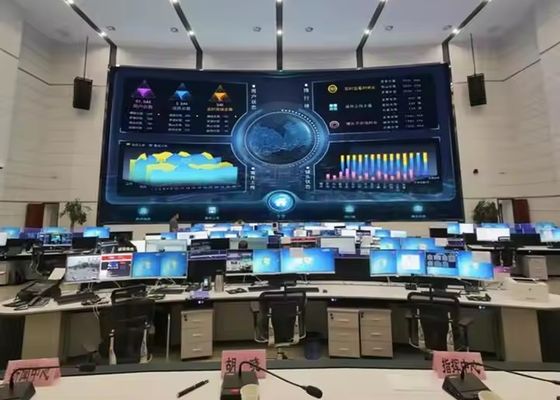 Buen precio Alquiler de pantallas curvas/instalación fija P4 SMD a prueba de agua exterior a todo color 960*960MM pantalla LED pantalla publicitaria en línea