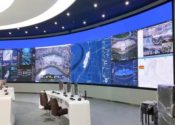 P2.5 Cuadrado de pantalla curva LED exterior Panel de visualización de vídeo LED personalizado