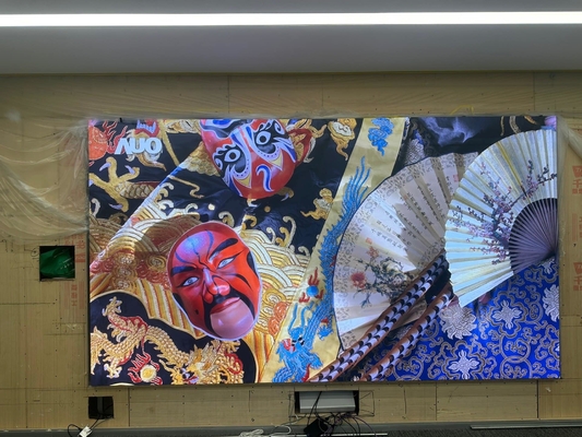 P2.5 Panel de visualización de vídeo LED en interiores con alta tasa de actualización de publicidad pantallas de 640x640 mm para pared de publicidad, 3840 tasa de actualización, soporte de diseño curvo