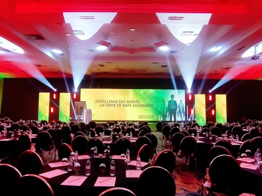 Gran pantalla de alquiler P1.667 Indoor RGB HD LED Display, caja de aluminio 400x300mm