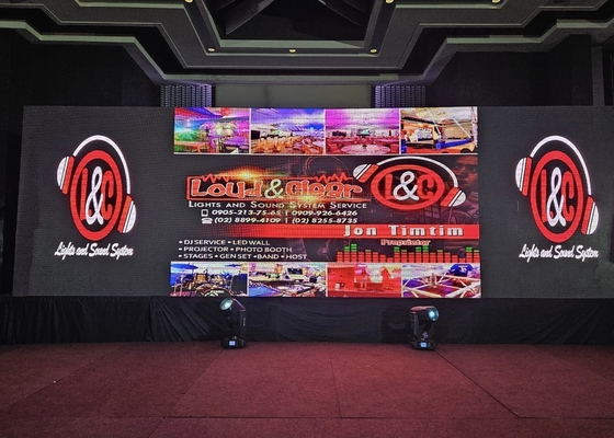 Pantalla LED impermeable de alta definición para conciertos Densidad de píxeles 65410