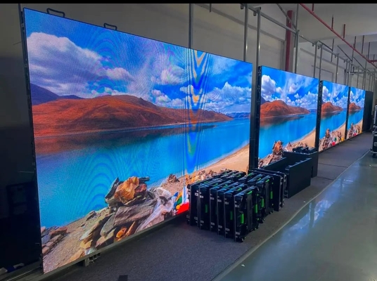 Pantalla LED de alquiler de alta luminosidad P6 para interiores, pantalla LED comercial a todo color