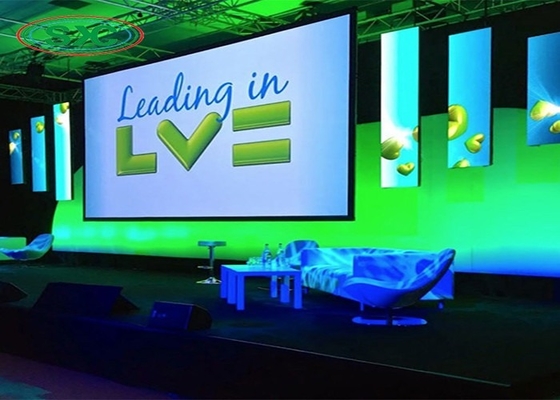 Alquiler de LED SMD de escenario interior fijo personalizado, 2500 nits de brillo
