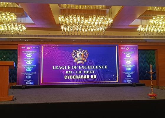 384mm x 192mm Modulo tamaño P6 Interior Full Color LED Video Wall con el gabinete super delgado y 2500nits Brillo