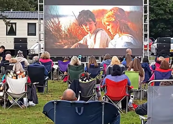 Panel de vídeo de pantalla LED de escenario P5 de aluminio fundido a presión grande/alquiler de eventos publicitarios, IP65 al aire libre