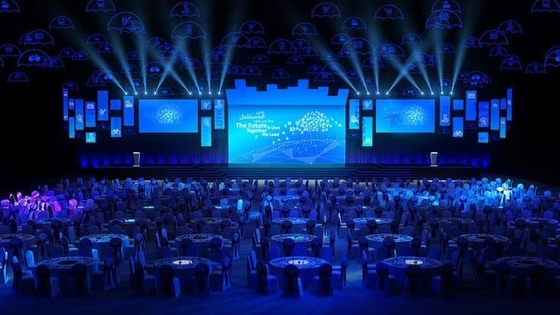 Gran pantalla de escenario de alquiler 7500cd/m2 Pantalla LED a todo color Eventos de pared de video en interiores Alto rendimiento