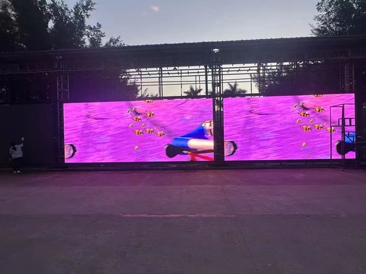 Display LED de aluminio fundido por inyección en interiores/exteriores de alquiler de pantalla 1R1G1B P4 Modulo tamaño 256*128mm
