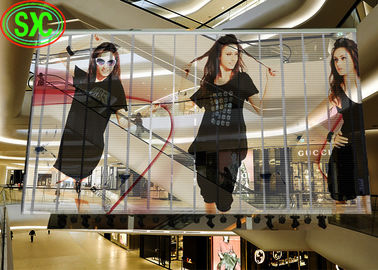 Pantalla LED transparente con chip de obleas, pantalla LED transparente en interiores