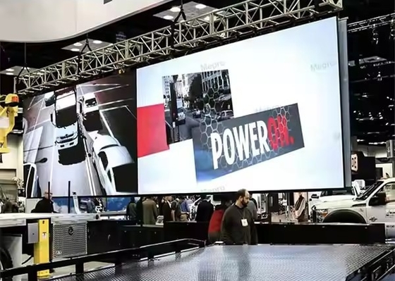 HD Indoor Full Color LED Display Pantalla de aluminio fundido a presión 2500 CD/m2 con ángulo de visión