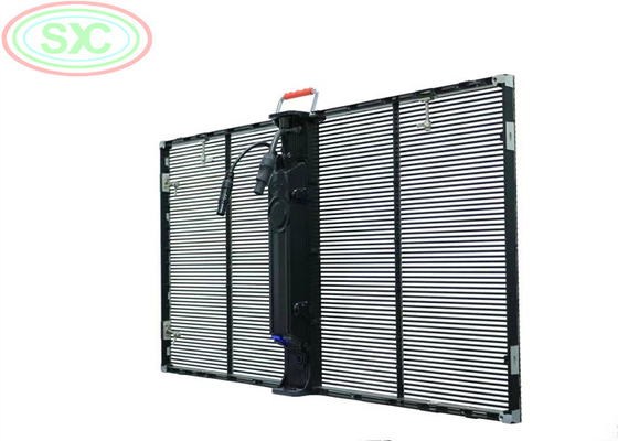 Pantalla LED colgante con pantalla LED transparente con brillo ajustable de 1000*500 mm