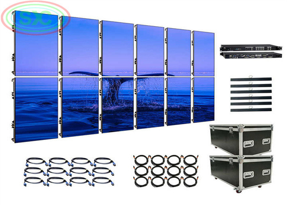 P4.81 Panel LED de 500*500 mm o 500*1000 mm, pantalla LED de pared LED SMD de alta resolución
