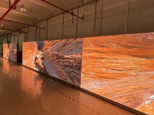 Pantalla de escenario de aluminio de fundición de alta definición 160x160mm P2.5 Ultra-HD de interior de ahorro de energía LED