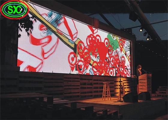 Pantalla de alquiler de escenario LED Pantalla SMD RGB de color completo LED Modulo de visualización 256x128mm 1/4 escaneo