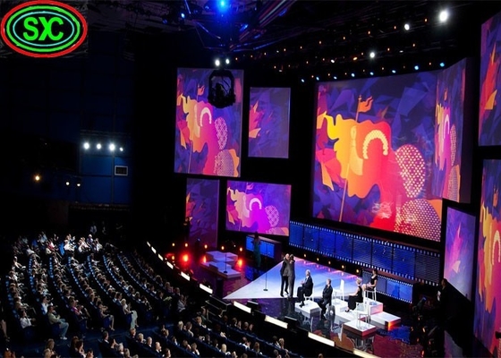 P4 Full Color Indoor LED Video Wall Screen 80*40 Resolución de módulo Tableros publicitarios