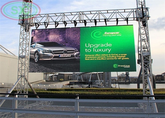 Sin ruido Ultra pared delgada interior exterior P4 alquiler LED pantalla publicitaria 3 años de garantía