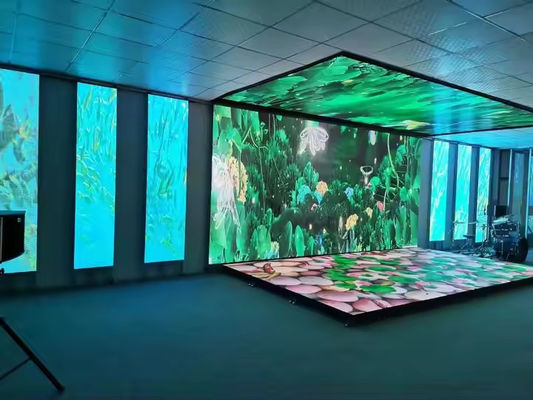 Panel de suelo LED SMD3535 para baile, píxel de 4,81 mm, IP65 a prueba de agua