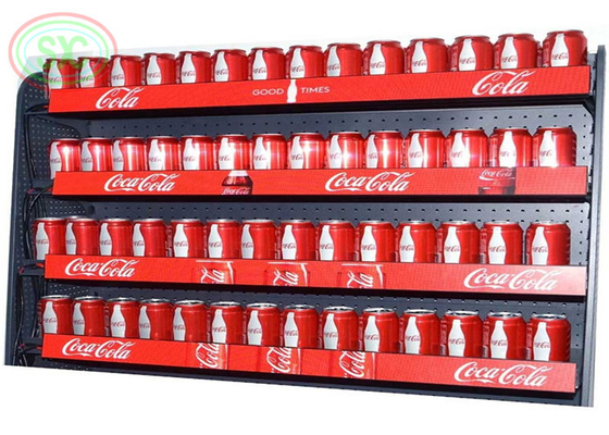 Exquisita señal de LED de pequeño tamaño de píxeles X1.876 estante de pantalla LED LED tira para tiendas o supermercados