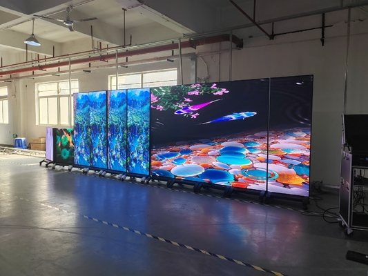 Color completo P2.6 P2.9 P3.91 P4.81 Alquiler de empalme sin costura LED pantalla Cine HD 4K Alquiler LED Pared de video