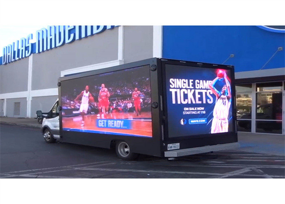 P10 Pantalla LED móvil a todo color / pantalla de vídeo LED exterior para publicidad