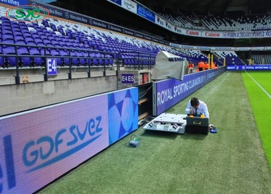 P10 Perímetro del estadio pantalla LED a todo color 3000Hz 1R1G1B 320x160mm