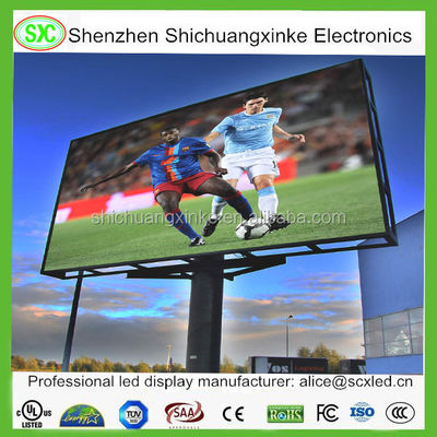 Buen precio Full Color 625-630nm Score Led Billboard para soluciones publicitarias versátiles con un consumo promedio de energía de 860w/m2 en línea