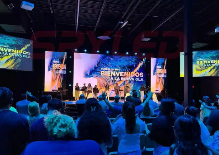 P6 Gran pantalla LED de alquiler a todo color al aire libre 64 * 32 Resolución del módulo de matriz de puntos